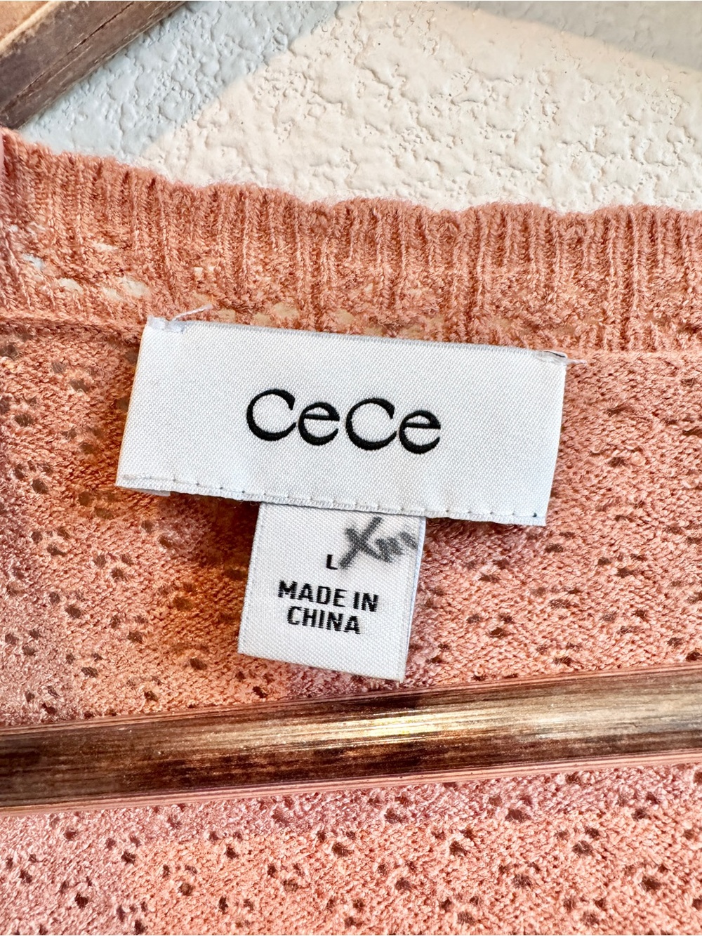 CeCe C’est La Vie Puff Sleeve Cardigan NWT Mocha Mousse Brown Balletcore L H39 - Picture 4 of 10